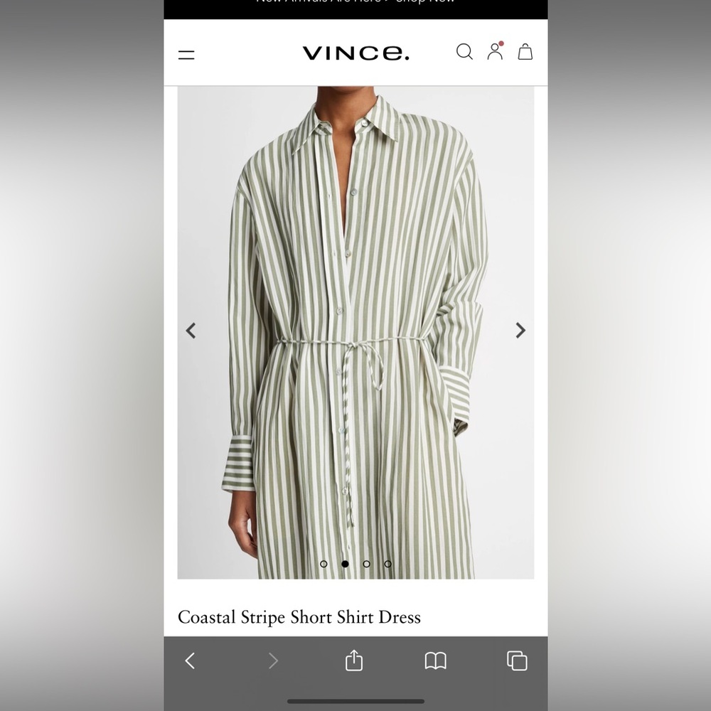 Vince shirt dress